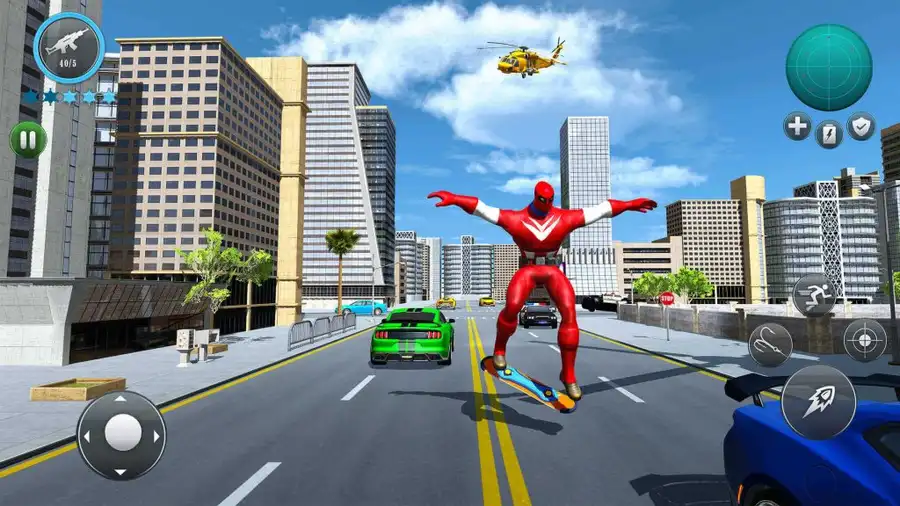 Spider Games: Flying Super Hero – Open World Rope Hero Crime Game | SellUnitySourceCode source code