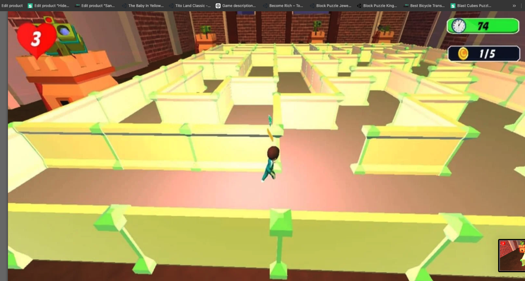 Squid Survival Maze Runner 3D screenshot 3