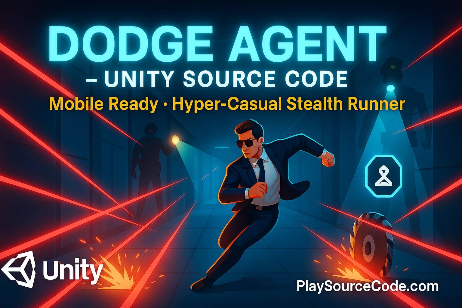 Stealth Runner / Dodge Agent – Mobile Unity Template source code