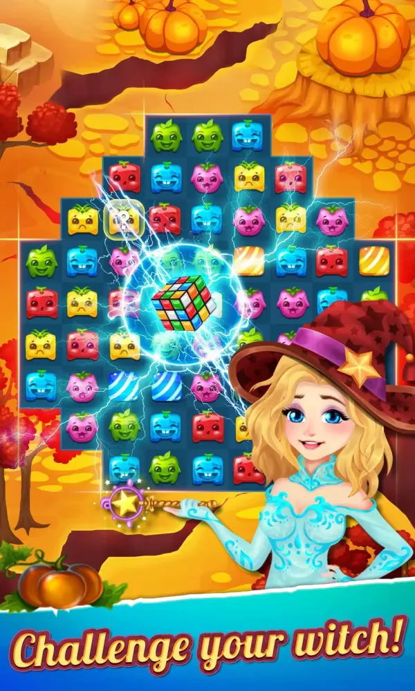 Stellar Witch Fruit Match 3 Puzzle Unity Source Code screenshot 3