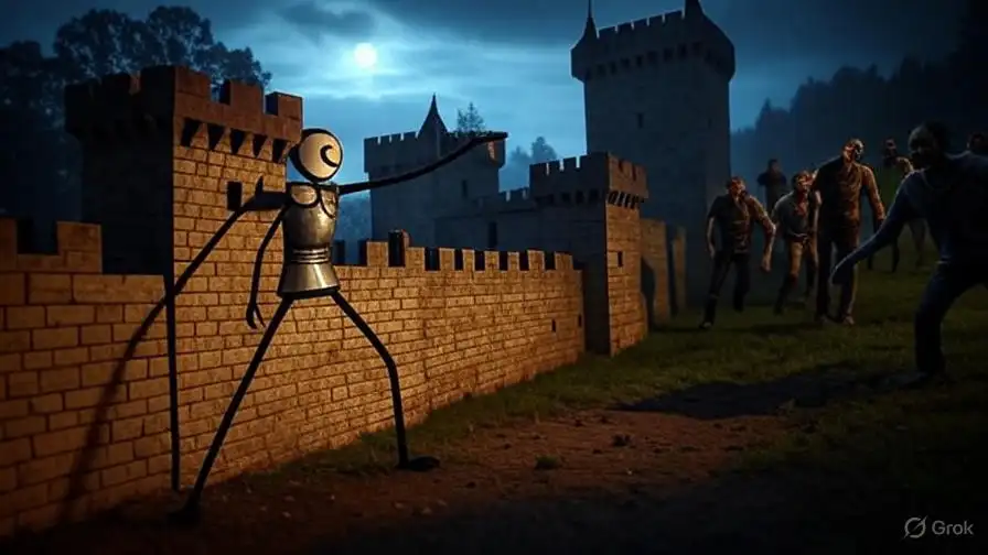 Stickman Castle Defense: Zombie Battle Simulator SellUnitySourceCode source code