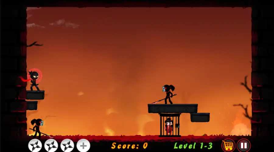 Stickman Ninja Warrior SellUnitySourceCode screenshot 2