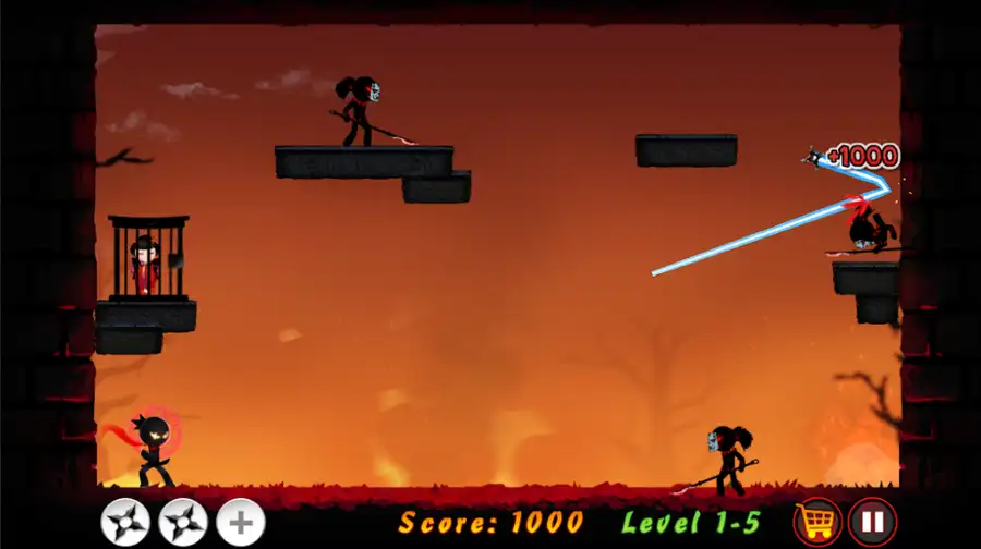 Stickman Ninja Warrior SellUnitySourceCode screenshot 5