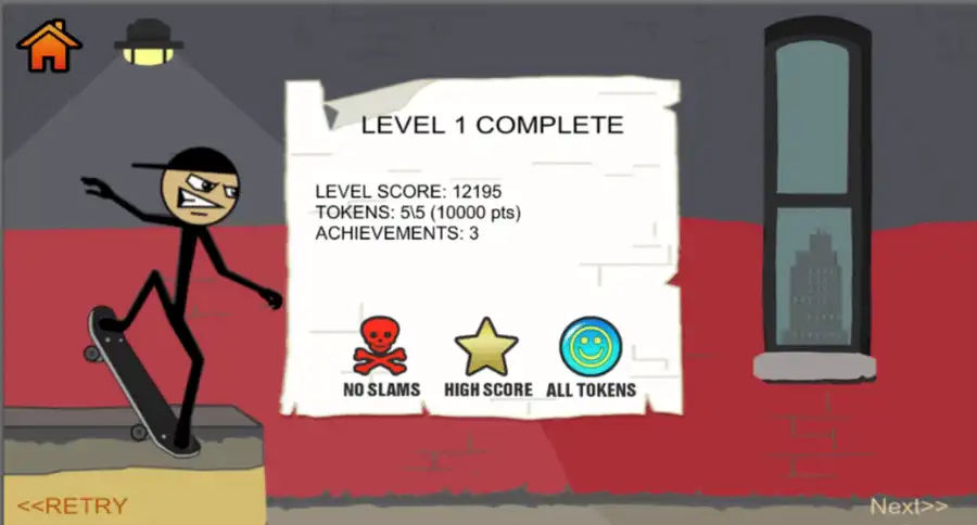 Stickman Skater SellUnitySourceCode screenshot 5