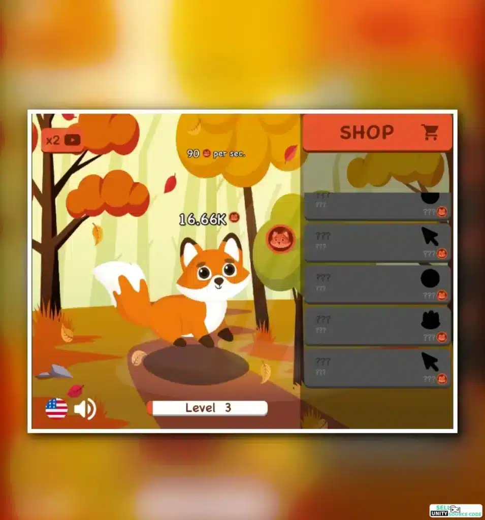 Story of Fox - Idle Clicker Evolution Game SellUnitySourceCode screenshot 5