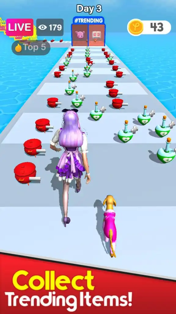 Streamer Runner Rush 3D – New Top Trending Game SellUnitySourceCode screenshot 3