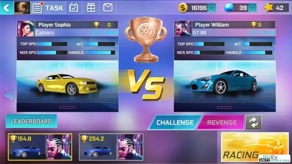 Street Racing 3D SellUnitySourceCode screenshot 4