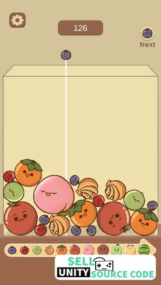 Suika Watermelon Merge SellUnitySourceCode screenshot 4