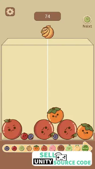 Suika Watermelon Merge SellUnitySourceCode screenshot 5