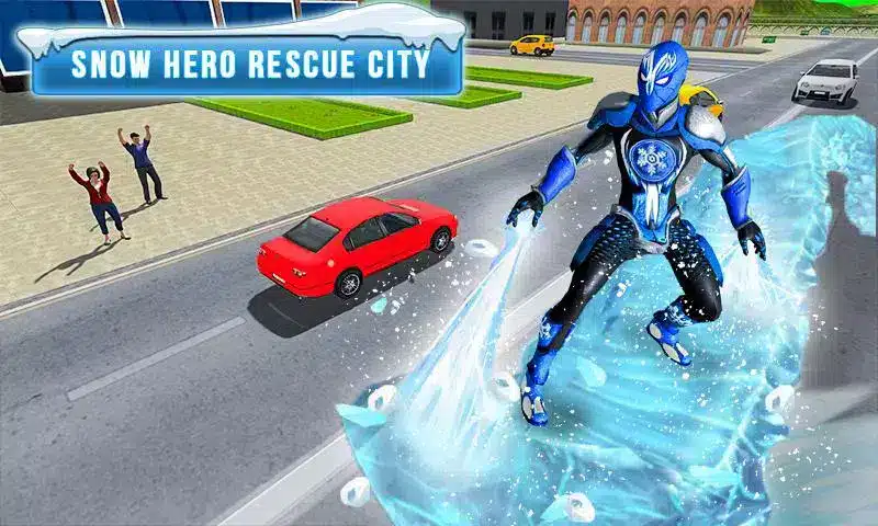 Superhero Frost Man City Rescue: Snowstorm Game SellUnitySourceCode source code