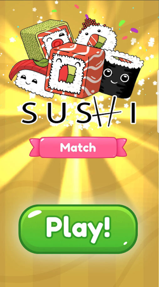 Sushi Match Unity Game Source Code – Match-3 Puzzle Game screenshot 4