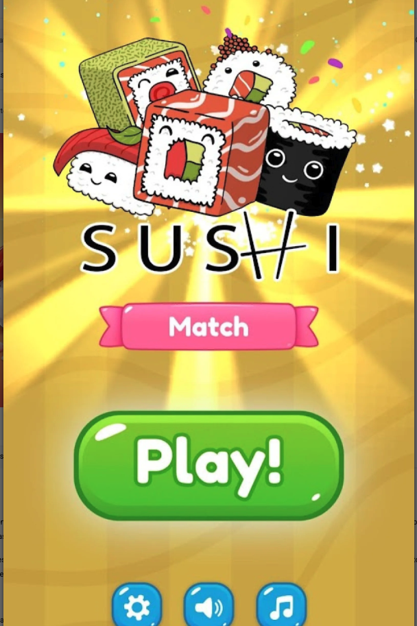 Sushi Match Unity Game Source Code – Match-3 Puzzle Game screenshot 8