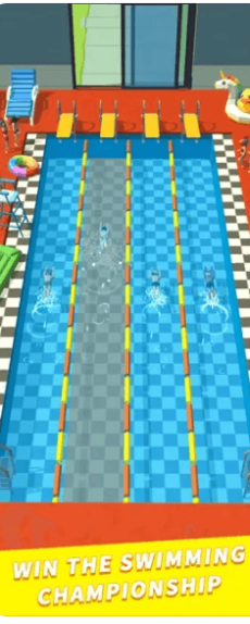 Swimming fitness simulation Unity Source code screenshot 2
