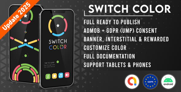 Switch Color - Unity | Admob + GDPR screenshot 8