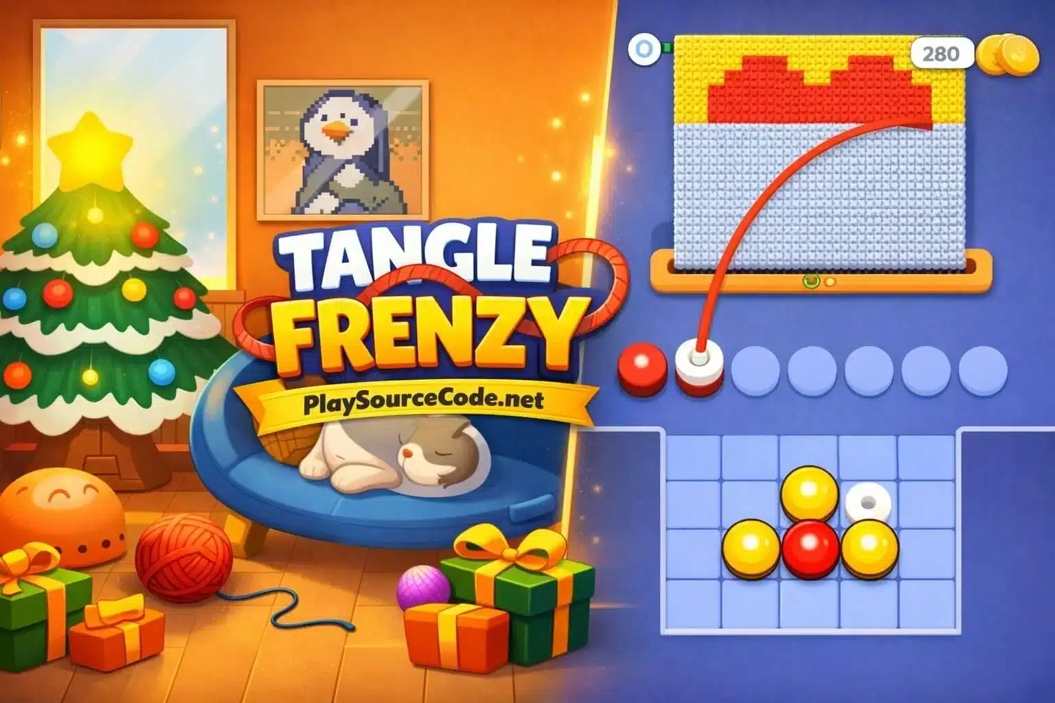 Tangle Frenzy Hyper Casual Puzzle – Full Unity Game Code screenshot 2