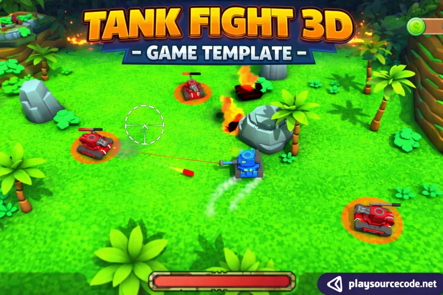 Tank Fight 3D Shooting Game – Complete Unity Source Code