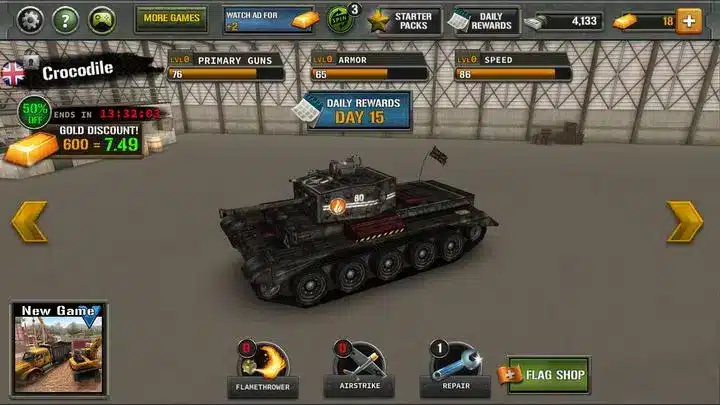 Tanks of Battle: World War 2 SellUnitySourceCode screenshot 5