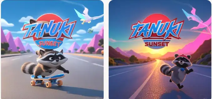 Tanuki Sunset – Raccoon Skating Downhill Simulator SellUnitySourceCode source code