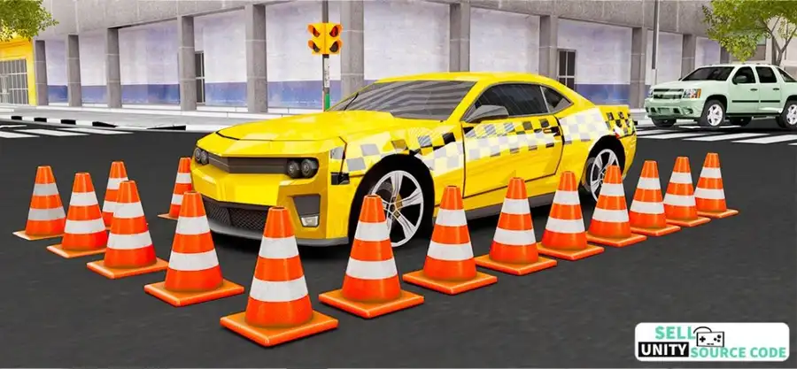 Taxi Simulator 2023 – Taxi Game SellUnitySourceCode source code
