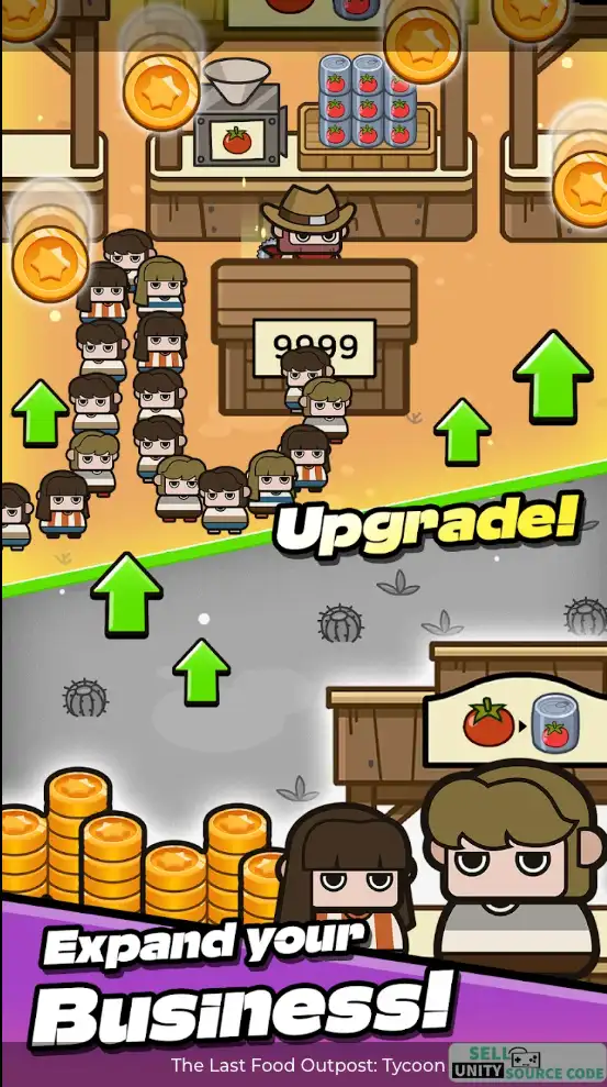 The Last Food Outpost: Tycoon SellUnitySourceCode screenshot 3