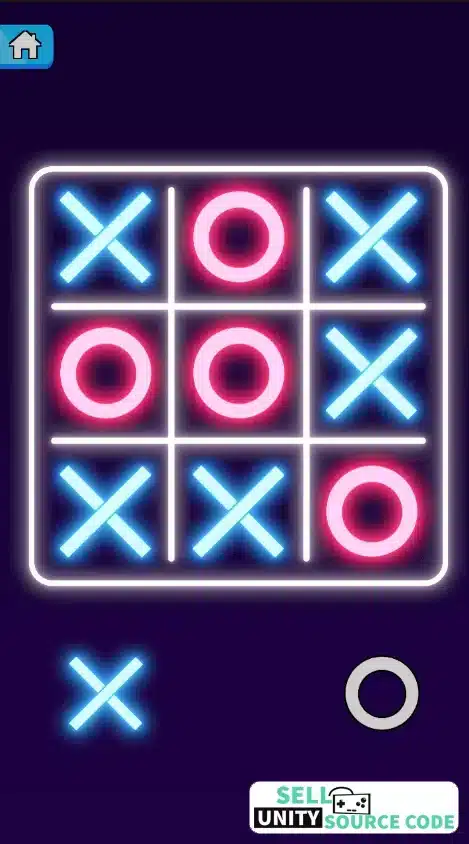 Tic Tac Toe Glow – Unity Source Code | NextLevel | SellUnitySourceCode screenshot 3