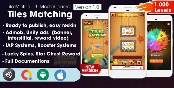 Tiles Matching - Unity Complete Project SellUnitySourceCode source code