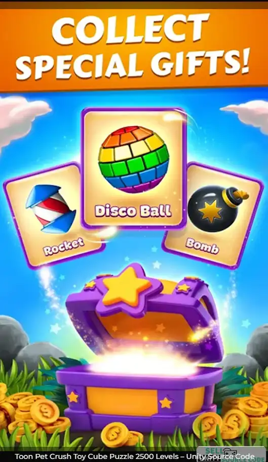 Toon Pet Crush Toy Cube Puzzle 2500 Levels – Unity SellUnitySourceCode screenshot 4