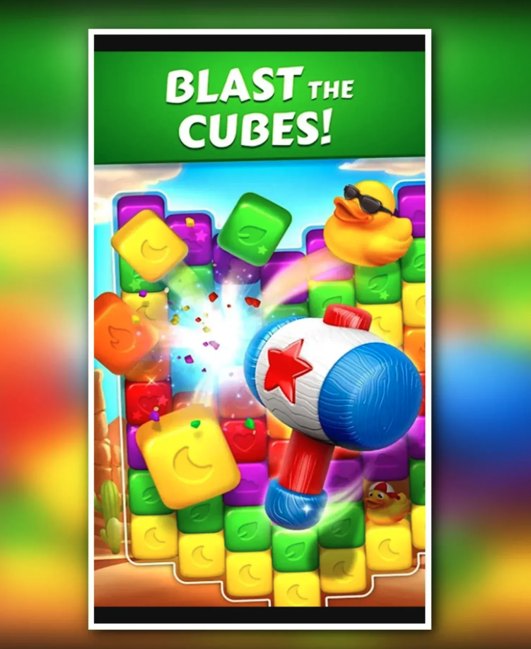 Toon Pet Crush: Toy Cube Puzzle screenshot 3