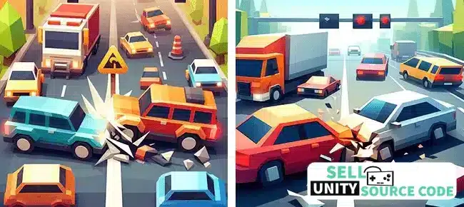Traffic Life: Car Control SellUnitySourceCode screenshot 3