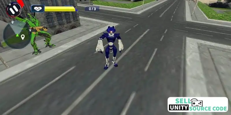 Transformer Fighting Superhero City SellUnitySourceCode screenshot 5