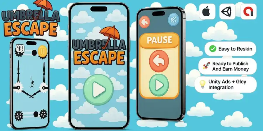 Umbrella Escape – Unity Source Code source code