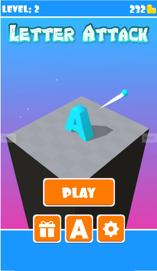 Unity Game Template – Letter Attack. screenshot 3