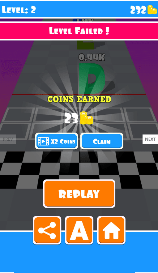 Unity Game Template – Letter Attack. screenshot 4