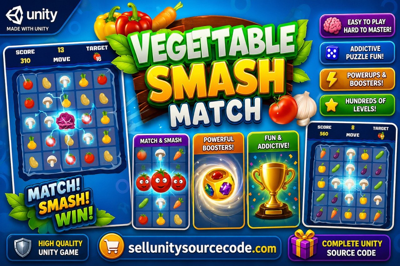 Vegetable Smash Match source code