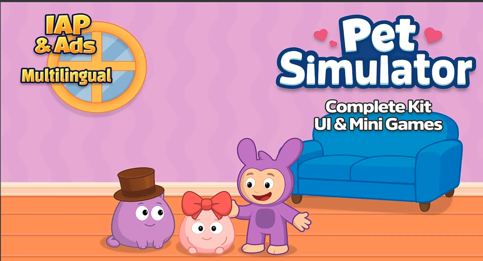 Virtual Pet Simulator - Complete Game Template source code