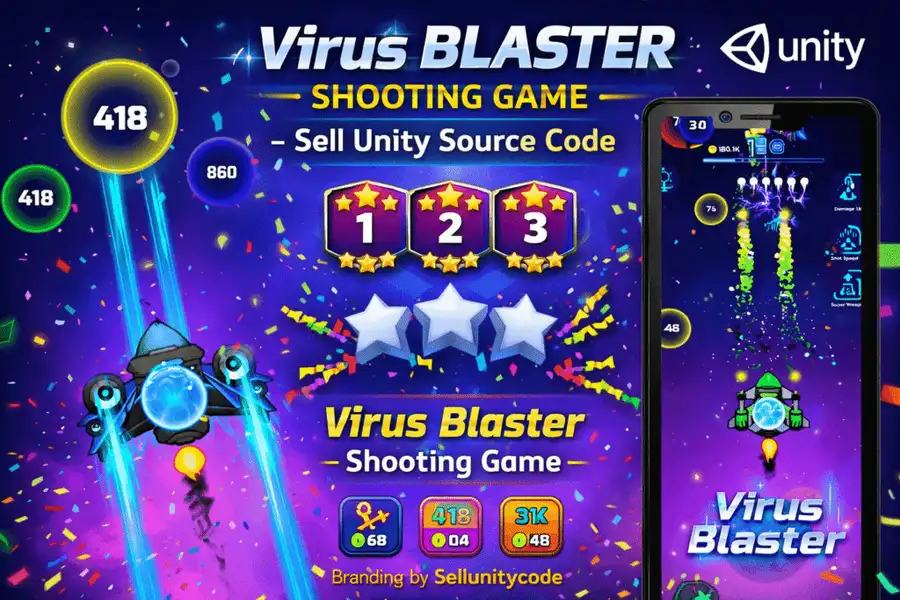 Virus Blaster Shooting game screenshot 2