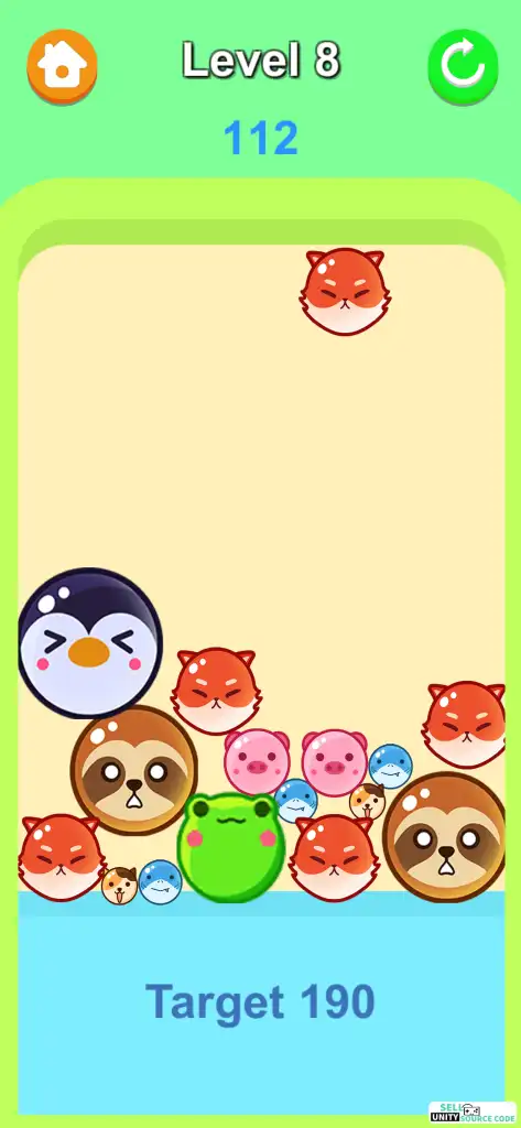 Watermelon Merge Game SellUnitySourceCode screenshot 3