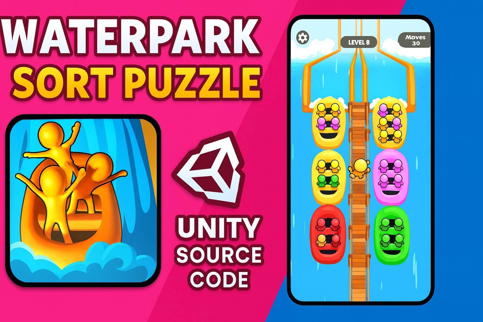 WaterPark Sort Puzzle Unity Game Source Code source code