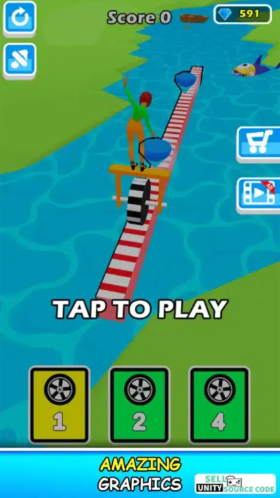 Wheel Balancer 3D Game SellUnitySourceCode screenshot 2