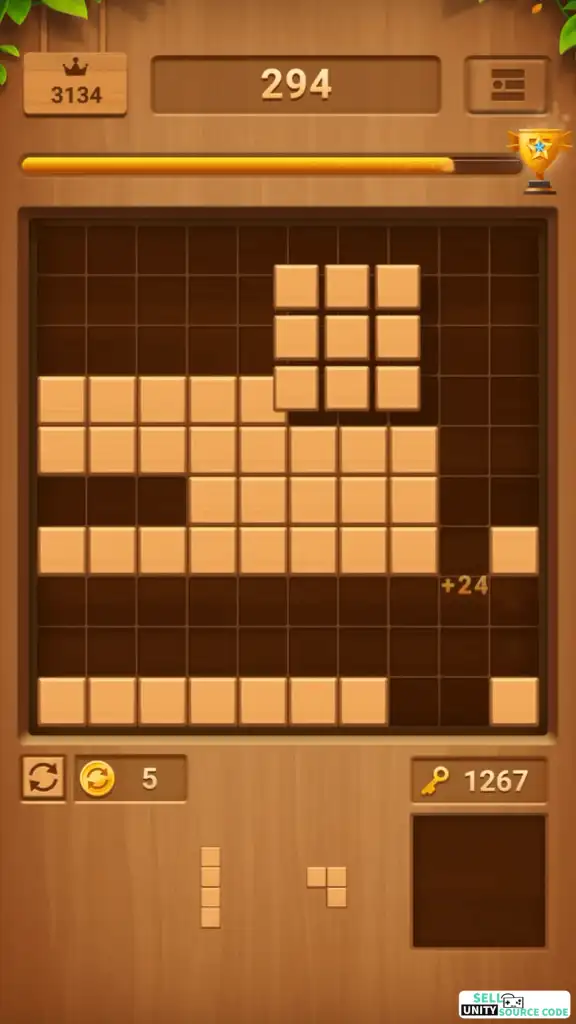 wood block puzzle cube SellUnitySourceCode screenshot 3