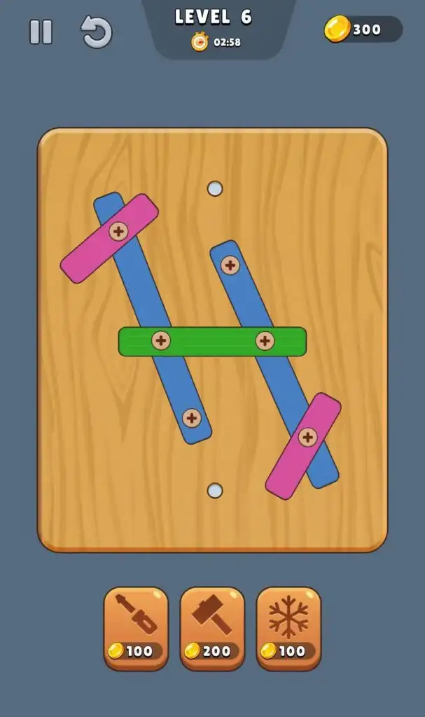 Wood Nuts & Bolts Screw SellUnitySourceCode screenshot 2