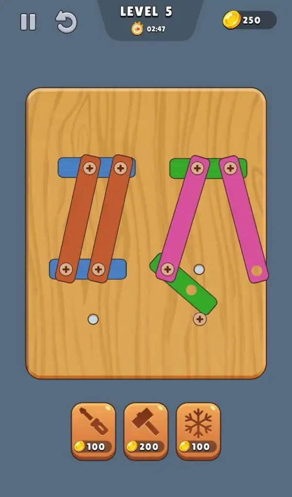 Wood Nuts & Bolts Screw SellUnitySourceCode screenshot 3