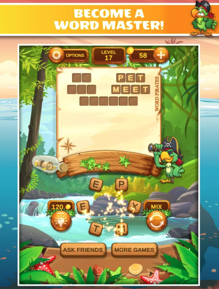 Word Pirates: Swipe &amp; Solve Puzzle screenshot 4
