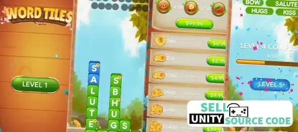 Word Tiles - Word Block Puzzle - SellUnitySourceCode screenshot 5