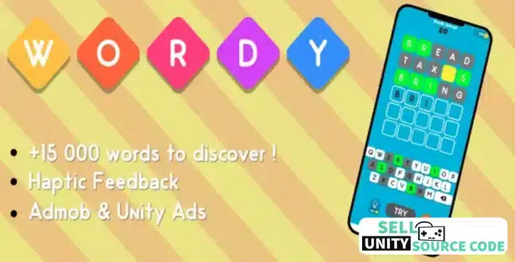 Wordy – A Wonderful Word Game SellUnitySourceCode