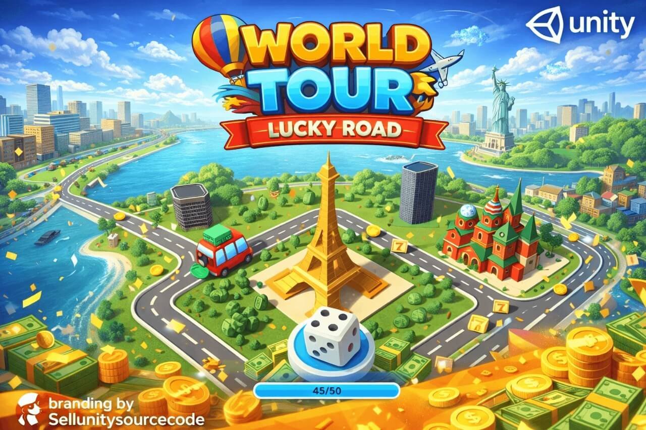World Tour – Lucky Road – Casual Dice Board Game source code