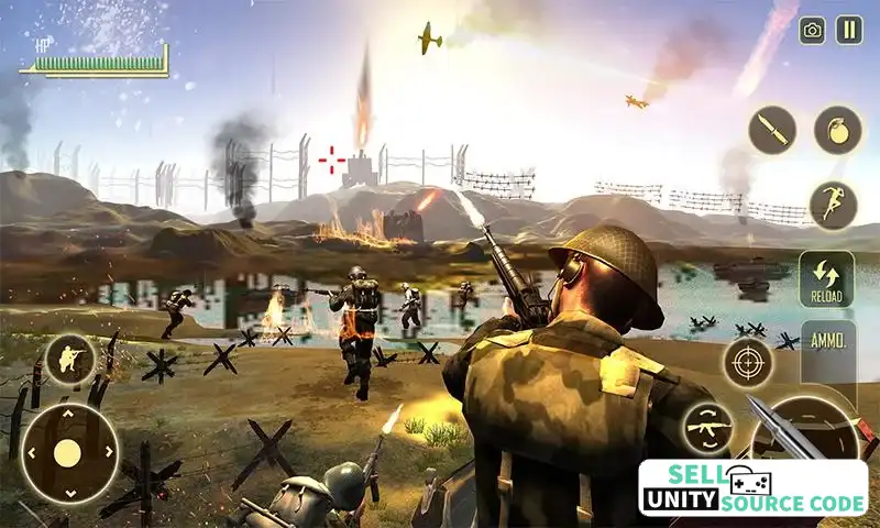 WW2 Survival War Prisoner : FPS Shooting Game SellUnitySourceCode screenshot 2