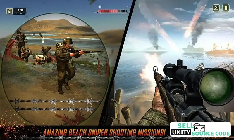 WW2 Survival War Prisoner : FPS Shooting Game SellUnitySourceCode screenshot 3