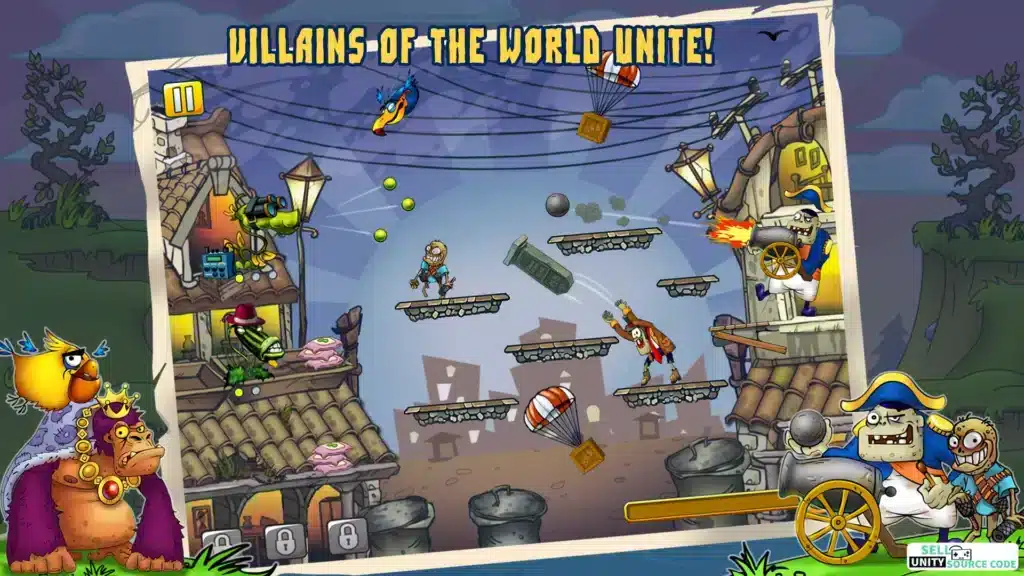 Zombie Rabbits vs Sheldon SellUnitySourceCode screenshot 2