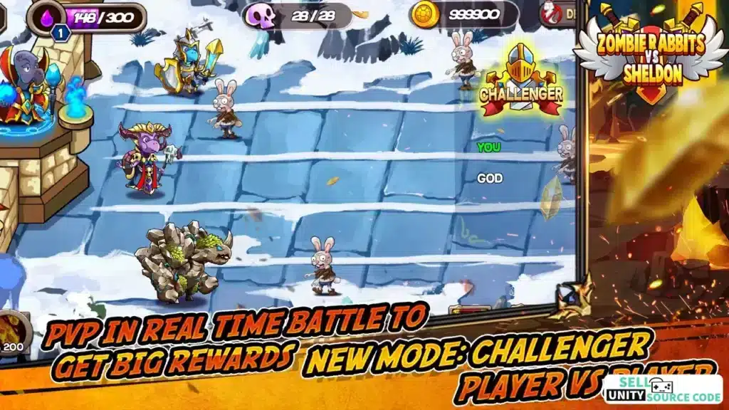 Zombie Rabbits vs Sheldon SellUnitySourceCode screenshot 3